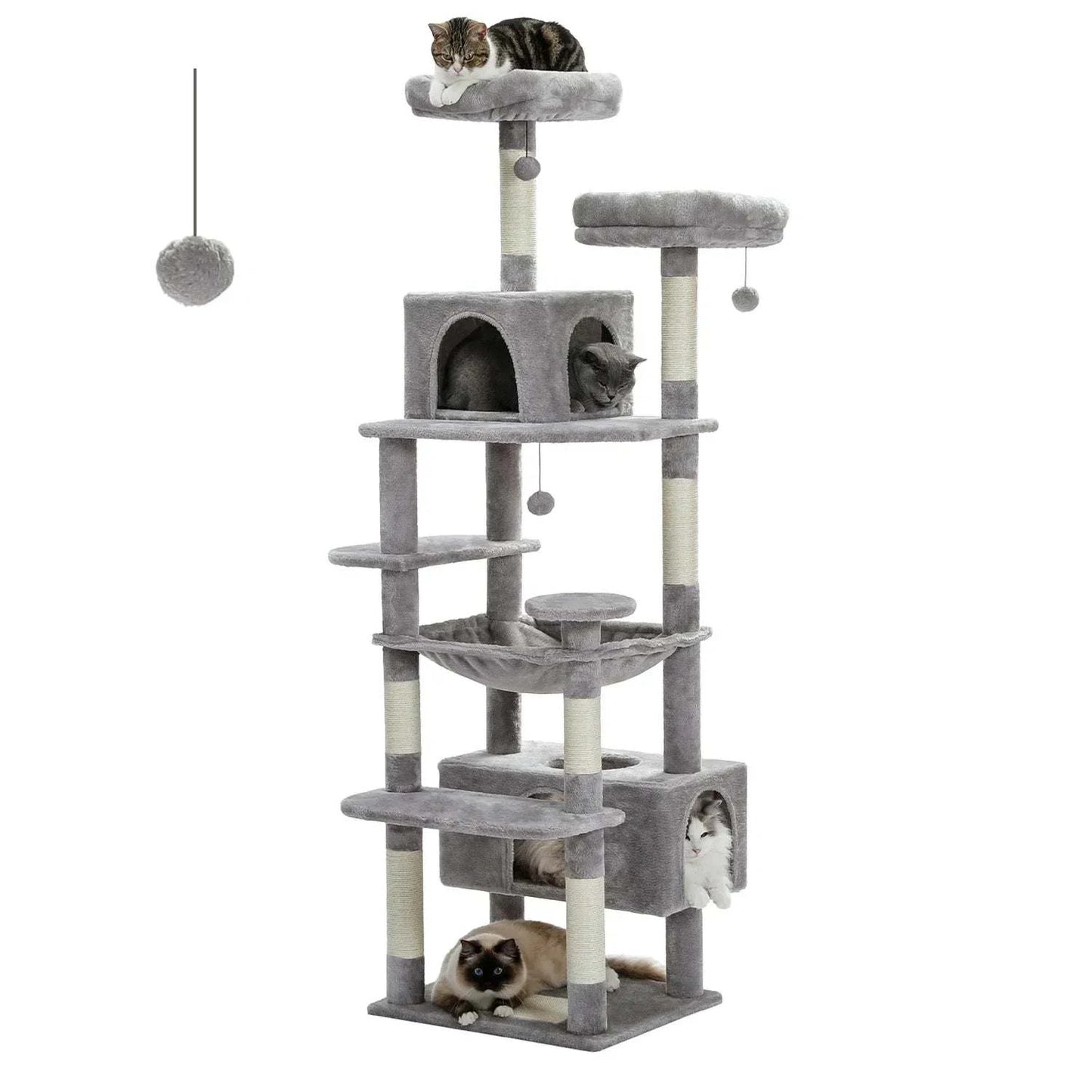 All-in-One Multi-Level Cat Tree Tower