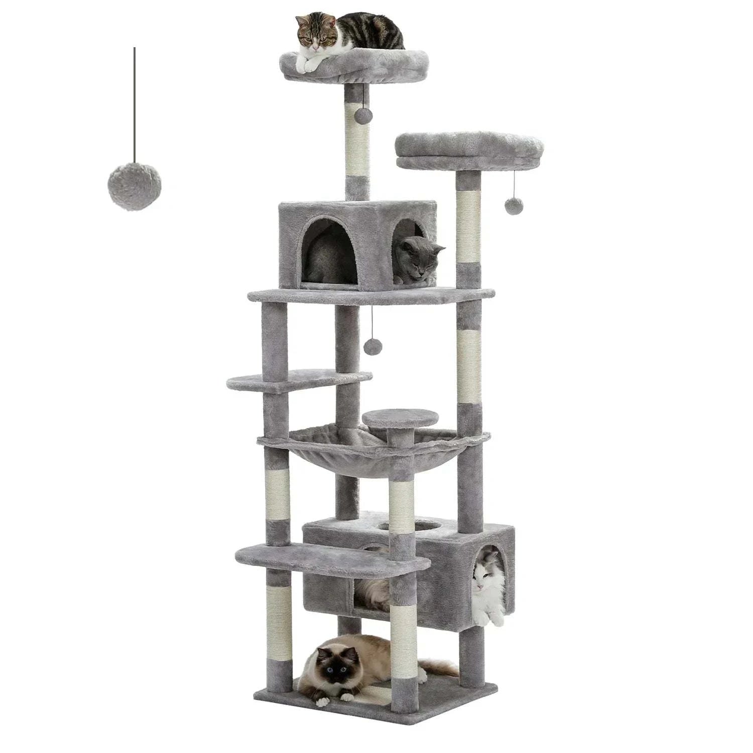 All-in-One Multi-Level Cat Tree Tower