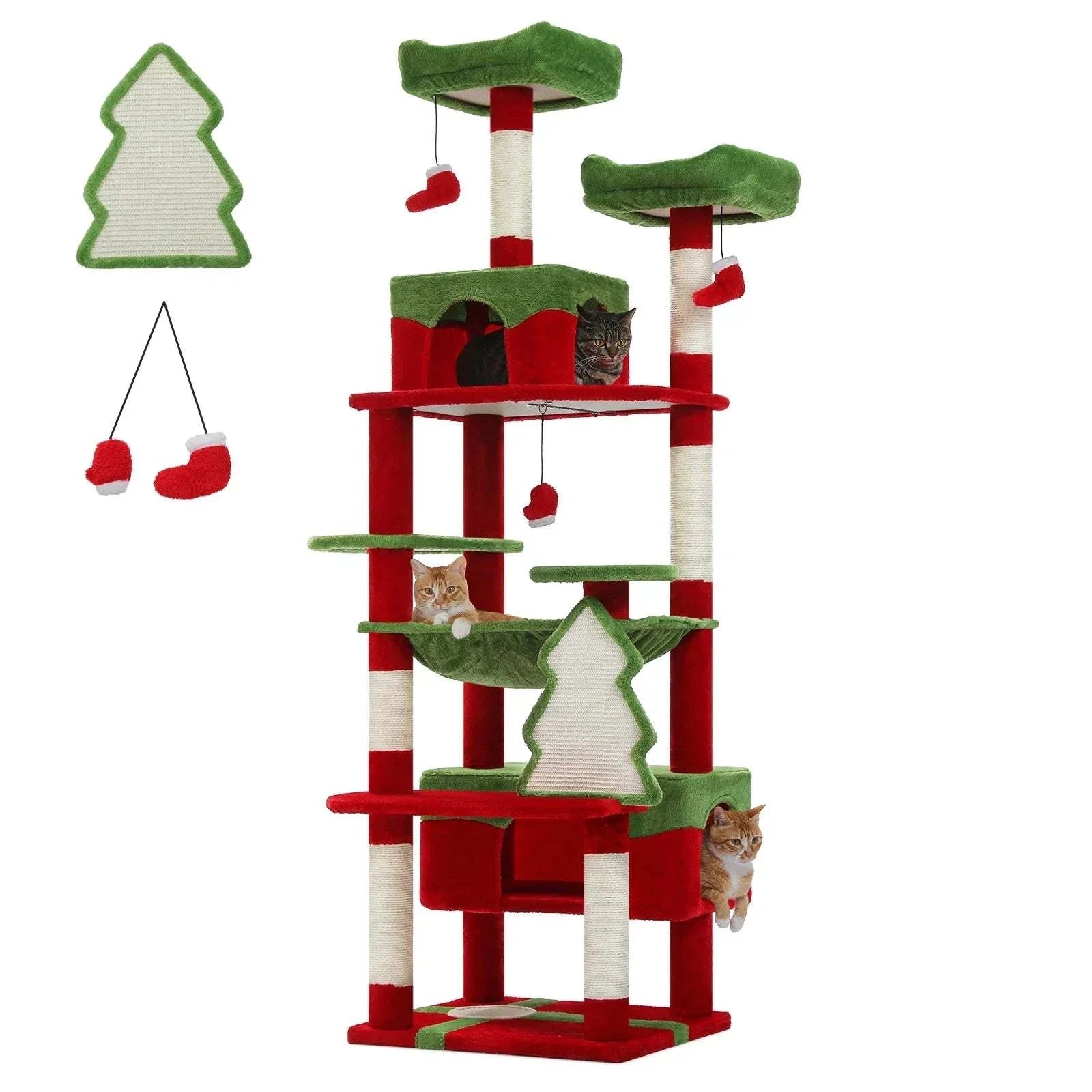 All-in-One Multi-Level Cat Tree Tower