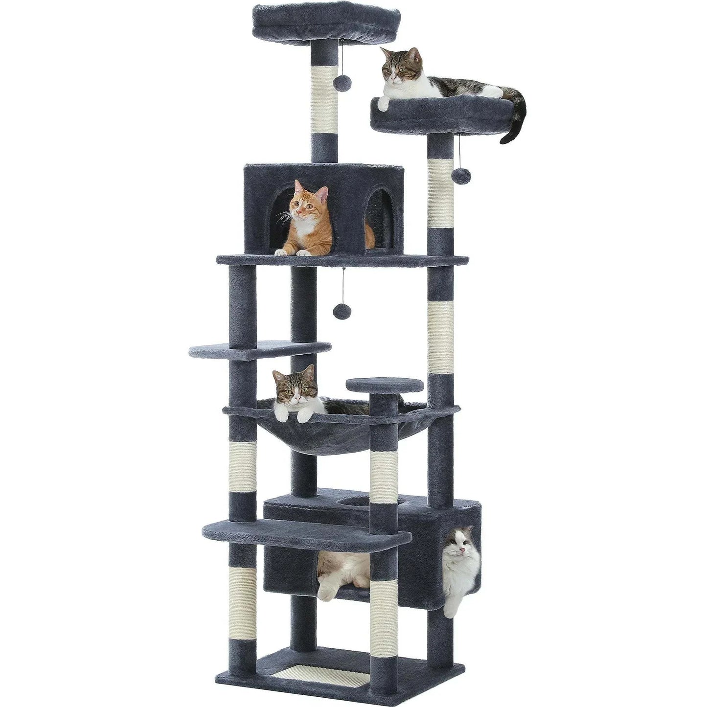 All-in-One Multi-Level Cat Tree Tower