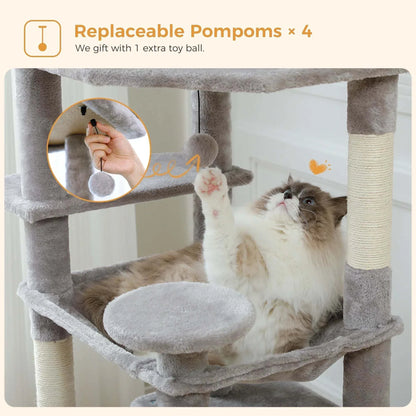 All-in-One Multi-Level Cat Tree Tower