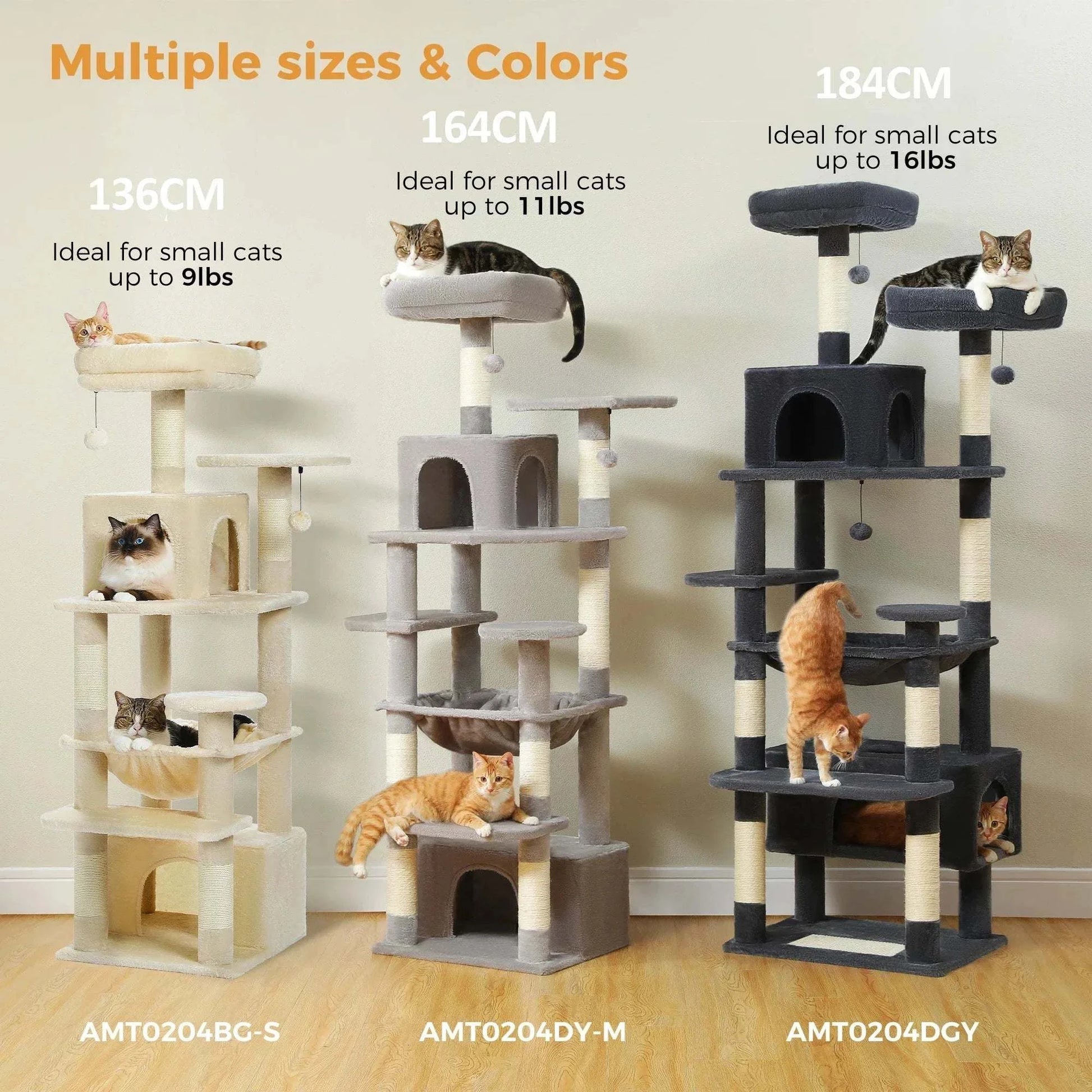 All-in-One Multi-Level Cat Tree Tower
